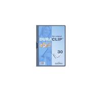 Durable Duraclip 30 - Chemise À Clip - A4 - Pour 30 Feuilles - Gris Anthracite Avec Couvercle Avant Transparent