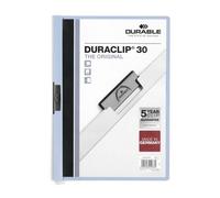 Durable Duraclip 30 Protège Documents Pvc Bleu Clair Et Transparent