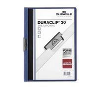 Durable Protège-documents Duraclip 30 PVC transparent bleu