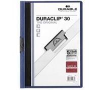Durable Duraclip 30 protège documents PVC Bleu, Transparent Bleu G