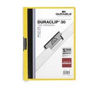 Durable Duraclip 30 Protège Documents Pvc Transparent Et Jaune