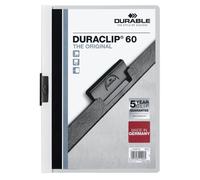 Durable Duraclip 60 Dossier de présentation PVC Transparent, Blanc