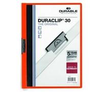 Durable duraclip chemise de présentation à clip 30 feuilles orange 220009 G