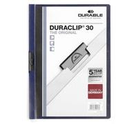 Durable Duraclip Protège Documents Pvc Bleu