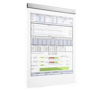 Durable Durafix Rail 210 Mm Porte-Document Argent