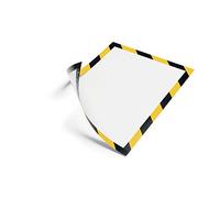 Durable Duraframe Magnetic Security Cadre d'Affichage Sécurité Aimanté Bicolore Jaune/Noir Lot de 5