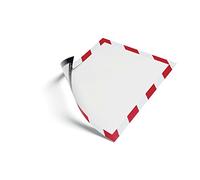 Durable Duraframe Magnetic Security Cadre d'Affichage Sécurité Aimanté Bicolore Rouge/Blanc Lot de 5
