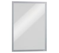 Durable Duraframe Pochette murale Cadre d'affichage magnétique A3 - Cadre argent - Sachet de 5