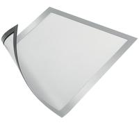 Durable Duraframe Pochette murale Cadre d'affichage magnétique A4 - Cadre argent - Sachet de 5