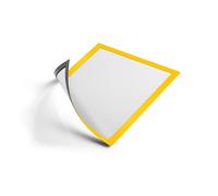 Durable Duraframe Pochette murale Cadre d'affichage magnétique A4 - Cadre jaune - Sachet de 5
