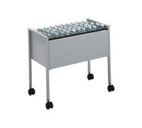 Durable Economy Suspension File Trolley 80 A4 Présentoir À Livres 1 Étagères Argent