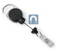 Enrouleur 'EXTRA STRONG', pour porte-carte, noir