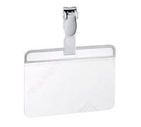 Durable - Eurobadge - Porte-badge Autoplastifiable - avec clip plastique - Format 54 x 90 mm - Boîte de 25 - 814919