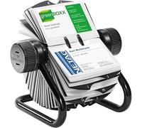 Durable Fichier rotatif VISIFIX - Répertoire A-Z 200 pochettes (400 cartes 104 x 72 mm) Noir 248101