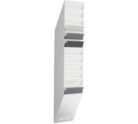 DURABLE - Porte-documents mural FLEXIBOXX 12 - Format A4 portrait - Pour la présentation de documents - 1 kit - Blanc - 1709763010