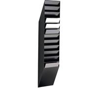 Durable FLEXXIBOXX 12 A4 1709763060 Porte-brochures noir DIN A4 vertical Nombre de compartiments 12 1 pc(s) (l x H x P) 240 x 1115 x 135 mm