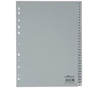 Intercalaires en plastique, chiffres, A4, 31 touches
