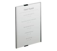 Durable Info Sign Acrylique, Aluminium Argent