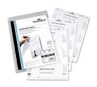 Durable Info Sign Planches d'Insertions A4 pour Plaque de Porte 149 x 52,5 mm