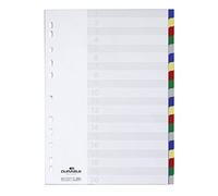 DURABLE Intercalaire plastique A4 – PP, 20 positions