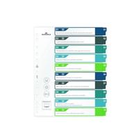 DURABLE Intercalaires A4+ 10 onglets translucides multicolore polypropylène 679527
