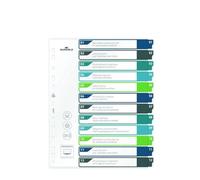 DURABLE - Intercalaires imprimables translucides A4+ 12 onglets - multicolore - 1 pièce - 679627