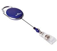 Durable JOJO STYLE - 8324 Porte-carte d'identité à enrouleur dragonne à bouton-poussoir bleu foncé 0.8 m 832407 10 pc(s)