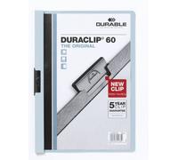 DURABLE Lot de 10 Chemises à clip DURACLIP ORIGINAL 60 A4 Bleu clair