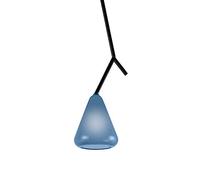Durable Moderne Industriel Suspension Créative Arbre Verre Chambre Chevet Lustre Macaron Bar Restaurant Suspendu Plafonnier Cuisine Îlot Plafonnier E27 Support De Lampe Tête Unique, Couleur: Bleu