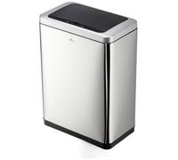 Durable NO TOUCH DUO 342423 Poubelle 40 l (l x H x P) 460 x 650 x 270 mm argent ouverture automatique du couvercle 1 pc(s)