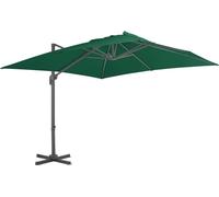 Durable Parapluie avec mât en aluminium 300x300 cm Vert - Parasols Octo4985239 1parcel