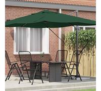 Durable Parapluie Roma Vert et Noir 352 x 251 x 260 cm - Parasols Octo3525868 1parcel