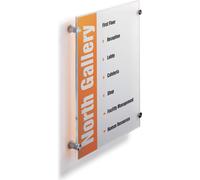 DURABLE Plaque de porte CRYSTAL SIGN® A3, Transparent, 482619