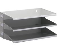 Durable Plateau de tri du courrier 335910 gris DIN A4 Nombre de compartiments: 3