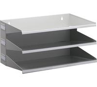 Durable Plateau de tri du courrier 335910 gris DIN A4 Nombre de compartiments: 3