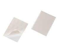 DURABLE - Pochette A5 - Porte étiquette adhésif - Pochette POCKETFIX - Protège document A5 - Transparent - Boîte de 25 pièces - 829419