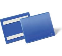 DURABLE Pochette adhésive A6 paysage, 50 pc, Bleu foncé, 176307