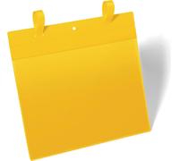 DURABLE Pochette avec sangles A4 paysage, 50 pc, Jaune, 175104