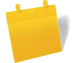 DURABLE Pochette avec sangles A4 paysage, 50 pc, Jaune, 175104