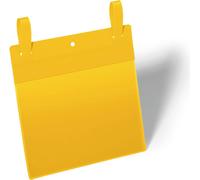 DURABLE Pochette avec sangles A5 paysage, 50 pc, Jaune, 174904