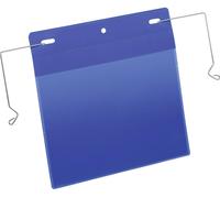 DURABLE Pochettes avec fil de suspension 175207 A5 paysage 50 pièces Bleu foncé