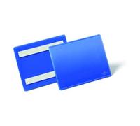 DURABLE Pochette adhésive A6 paysage, 50 pc, Bleu foncé, 176307