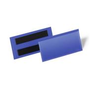 DURABLE Pochettes magnétiques 174107 100 x 38 mm – 50 pièces – Bleu foncé