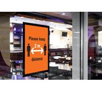 DURABLE Pochette murale DURAFRAME® Cadre d'affichage adhésif A3 - Fixation sur surfaces lisses & rigides - Cadre noir - Sachet de 2