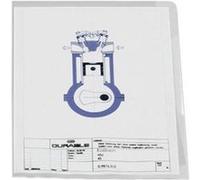 DURABLE Pochette ouverte en coin A4 PP 0,12 mm Bleu – Boîte de 100