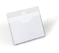 Durable Pochette porte-badge sans clip ouverte en haut 60 x 90 mm transparente boîte de 20