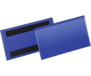 Durable Pochette pour étiquette aimantée 174207 bleu 150 mm x 76 mm 50 pc(s)