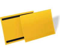 DURABLE Pochettes magnétiques A4 paysage, 50 pc, Jaune, 174504