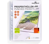 DURABLE Pochette perforée Premium A4 rPP transparent 100 pièces