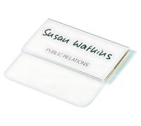 DURABLE Porte-badge 40x75 mm avec rabat de fermeture, 25 pc, Transparent, 812019